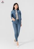  Áo Sơ Mi Dài Tay Nữ Jeans Suông TA124J8425 