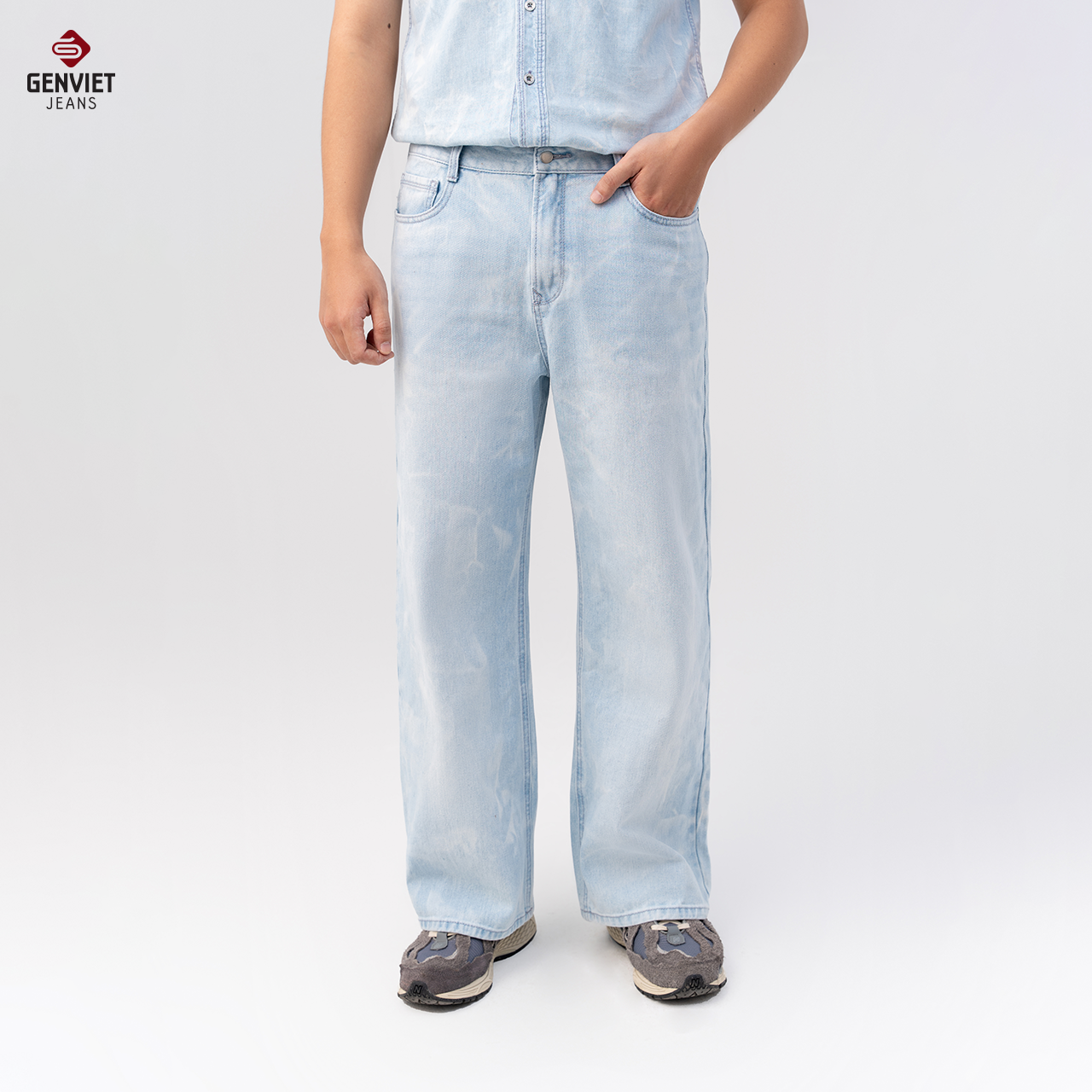  Quần Dài jeans Nam Ống Suông W241.G.XQ1024J08862 