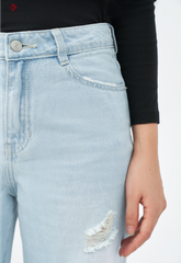 Quần Jeans Nữ Ống Suông