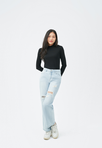 Quần Jeans Nữ Ống Suông TQ1224J08738