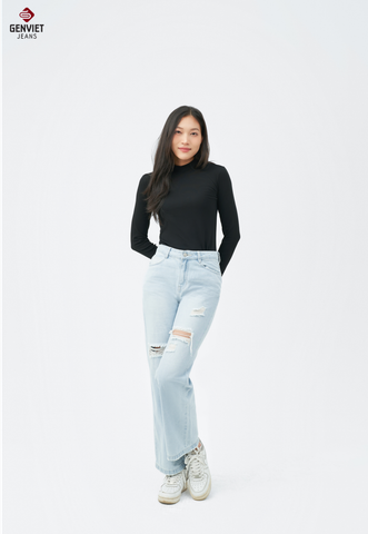 Quần Jeans Nữ Ống Suông TQ1224J08738