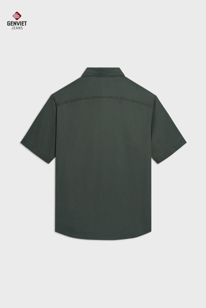 Áo Sơmi Cotton Cộc Tay Nam Suông Vừa TA1123C08927