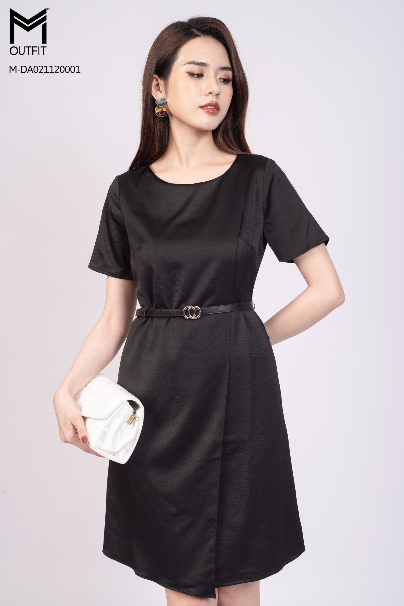 Đồng phục công sở váy thắt đai màu xanh lá #11 Đồng phục công sở váy thắt đai màu xanh lá