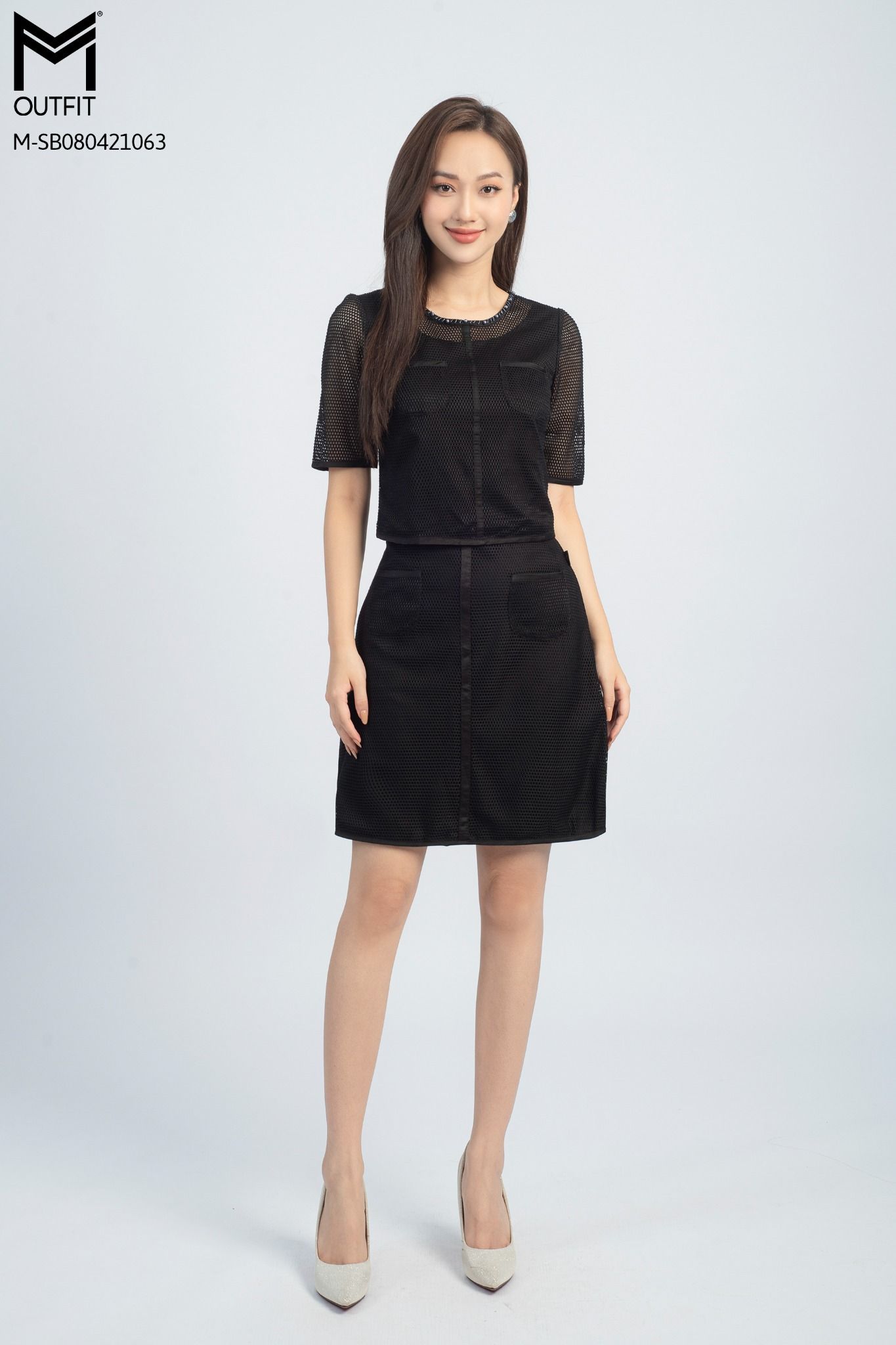 Set áo croptop và chân váy xòe Simple ĐẸP giá TỐT giảm 30  Zanadocom