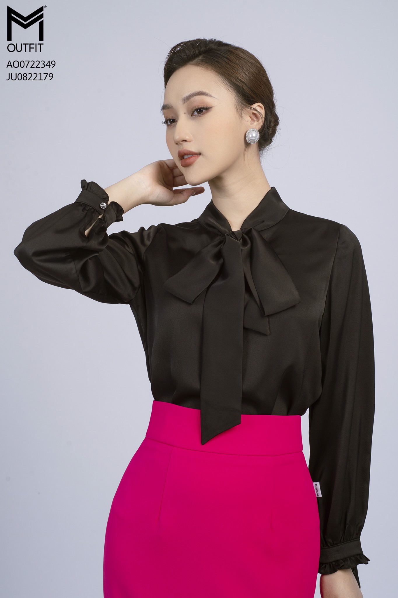SƠ MI DÀI TAY, THẮT NƠ