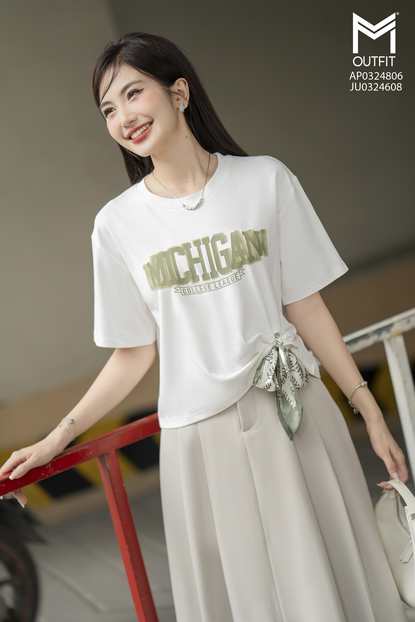 Áo phông ngắn tay crotop + kèm dây buộc nơ eo , freesize