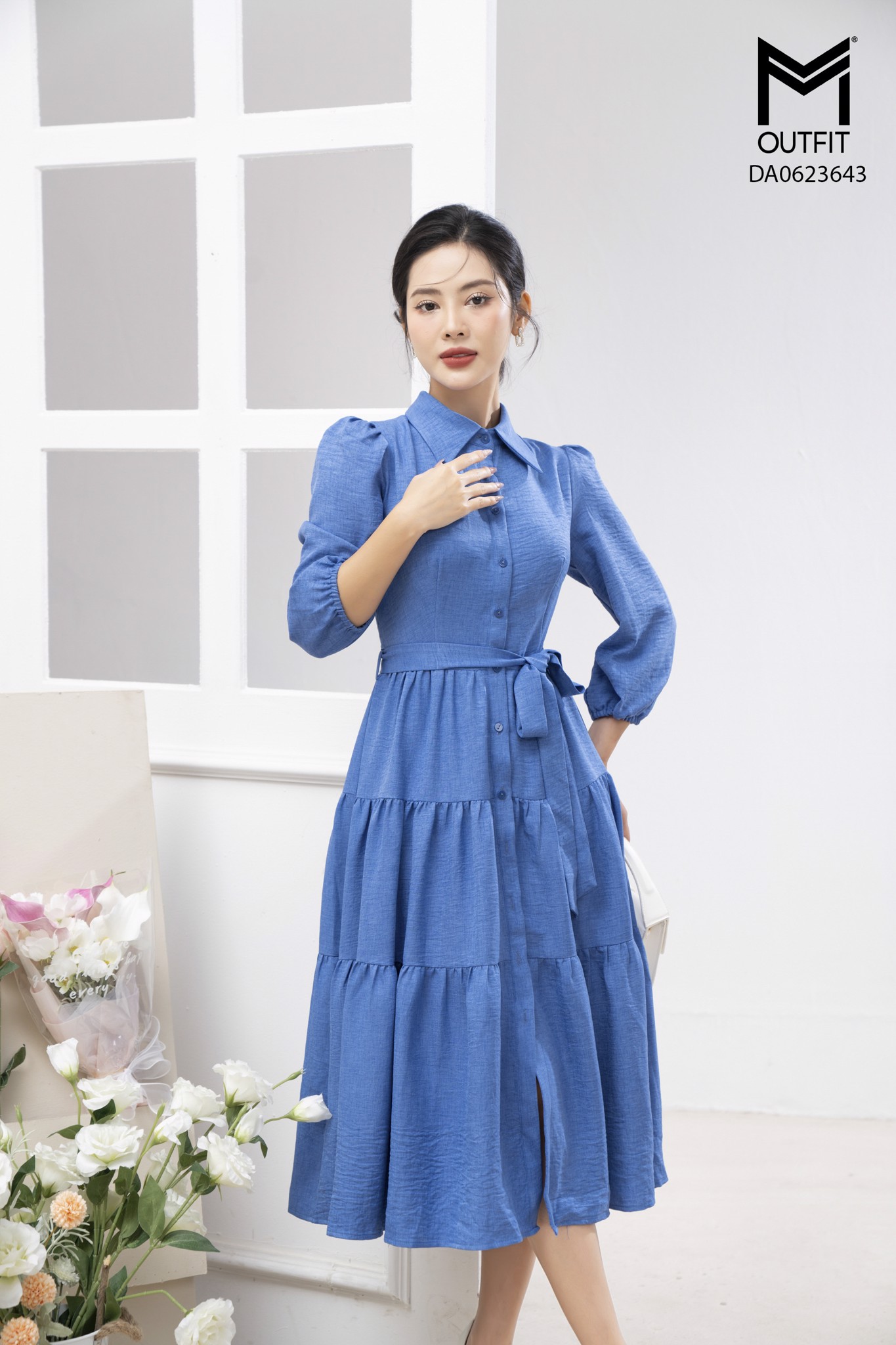 ĐẦM TAY DÀI, 3 TẦNG