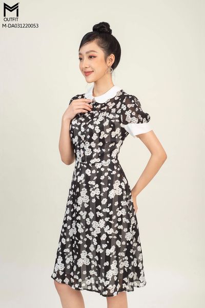 Mua Set đồ phong cách vintage  Áo sơ mi trắng tay bồng cổ thêu hoa viền  ren  Chân váy dài xòe màu hồng phấn  Tiki