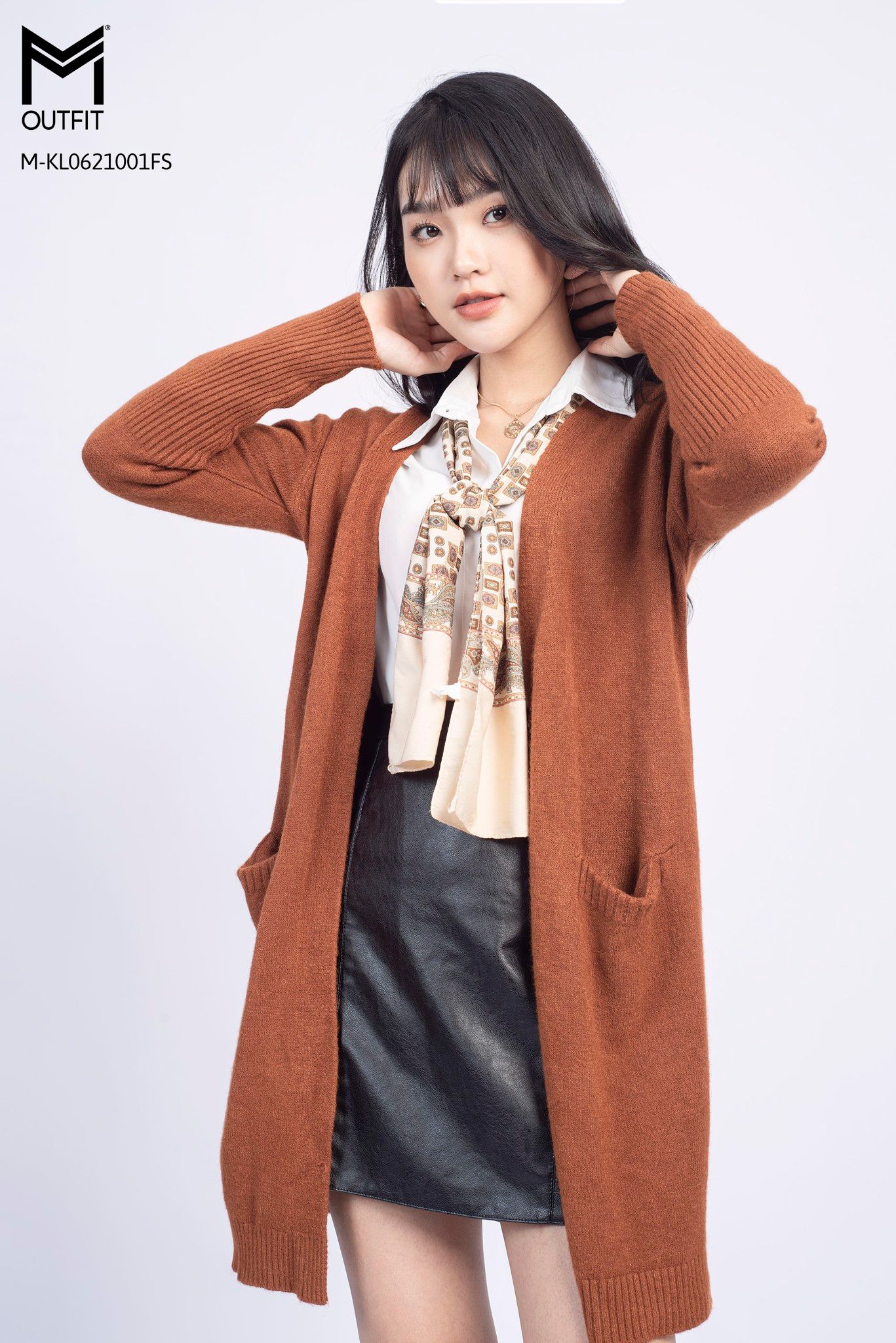Áo khoác len Cardigan dáng dài – MM Outfit
