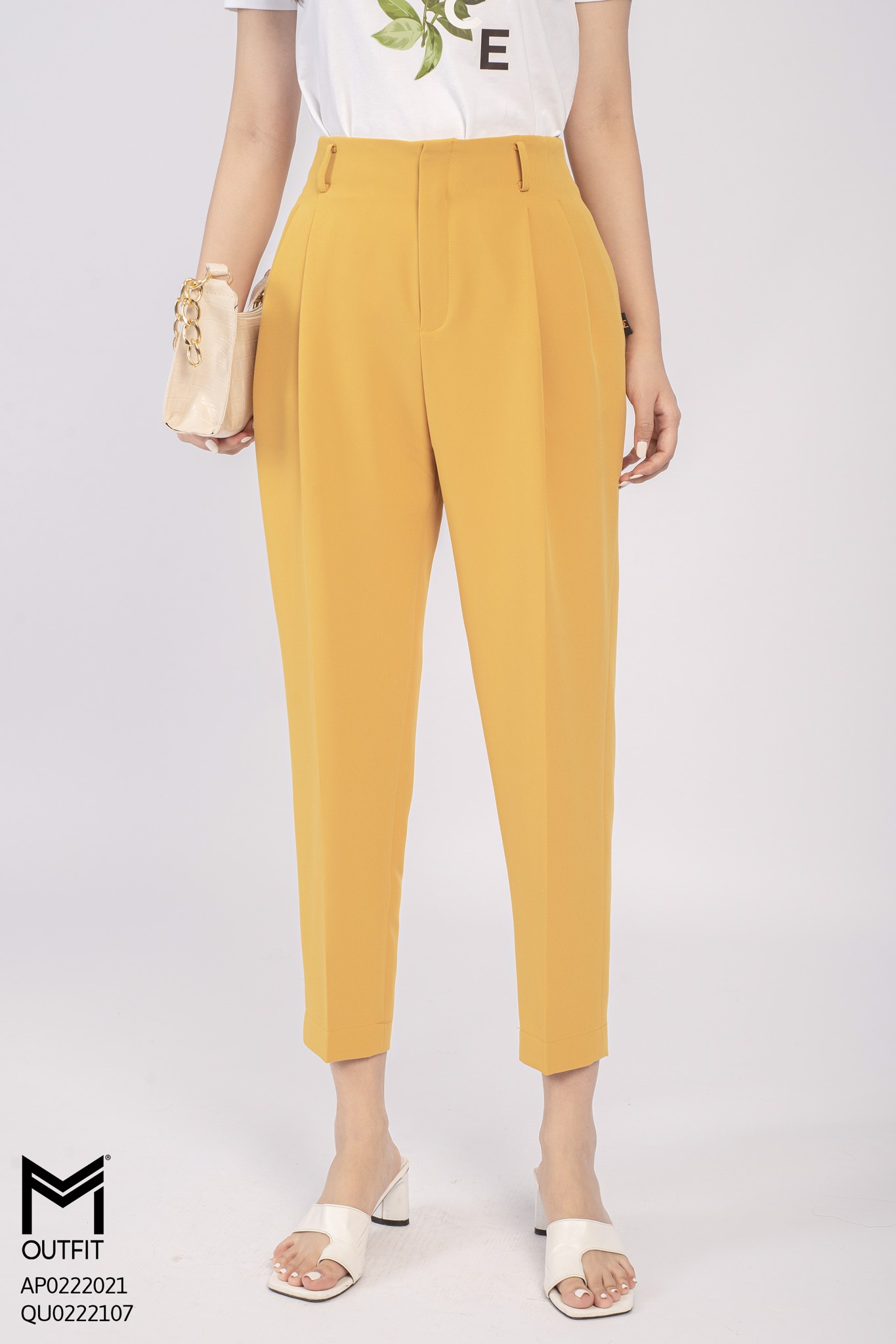 Quần baggy, hai ly chặn, túi sườn