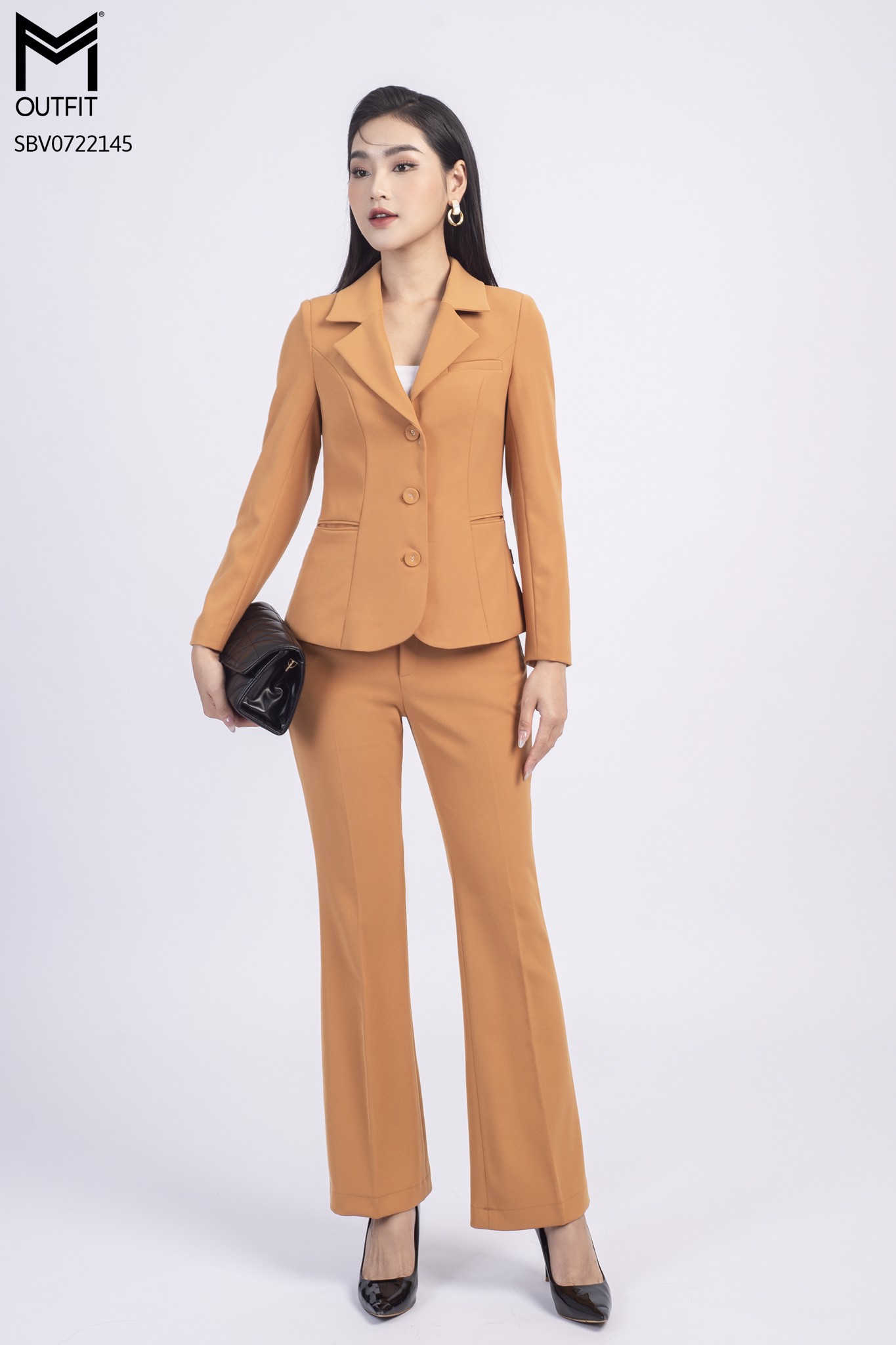 Set bộ áo vest, quần ống vẩy