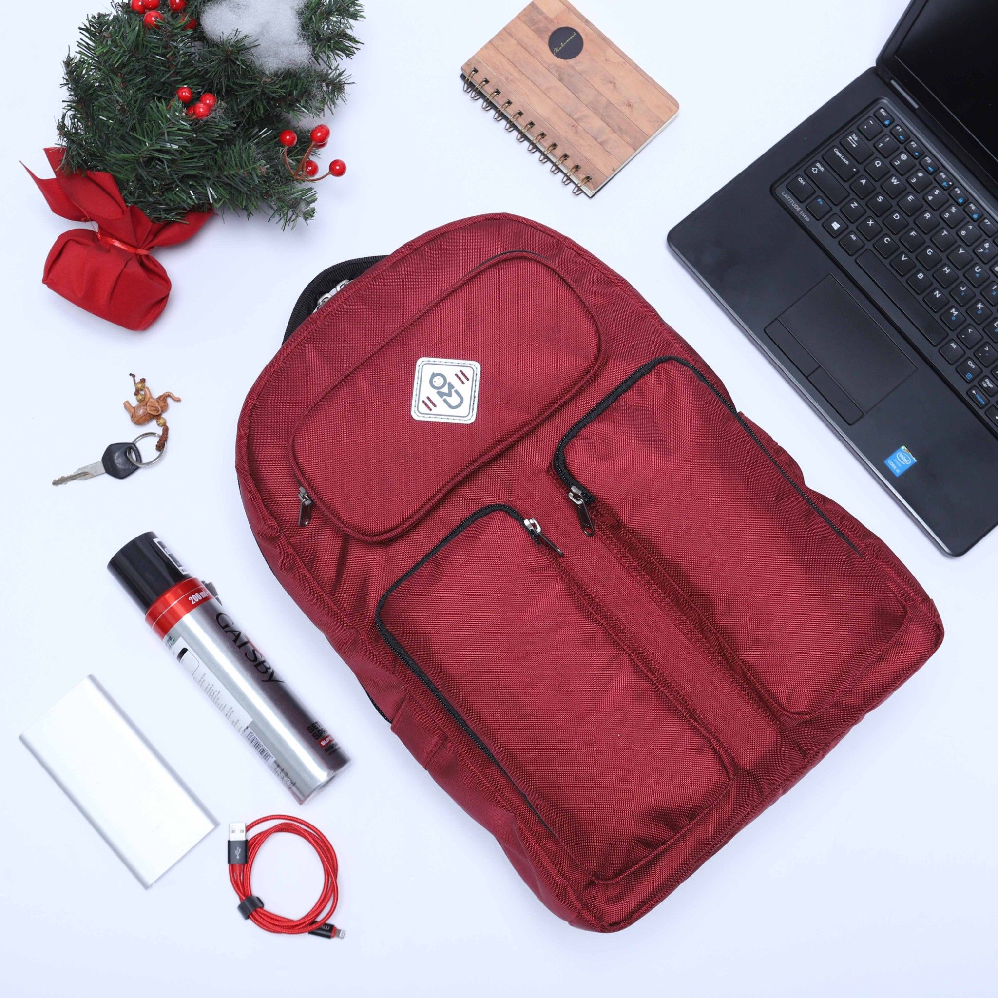  Balo Laptop UMO HUNKY D.Red BackPack 