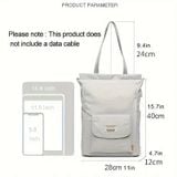  May Balo Laptop Chống Nước Phong Cách, Túi Đeo Vai Nylon Thường Ngày Theo Yêu Cầu - BL24182 