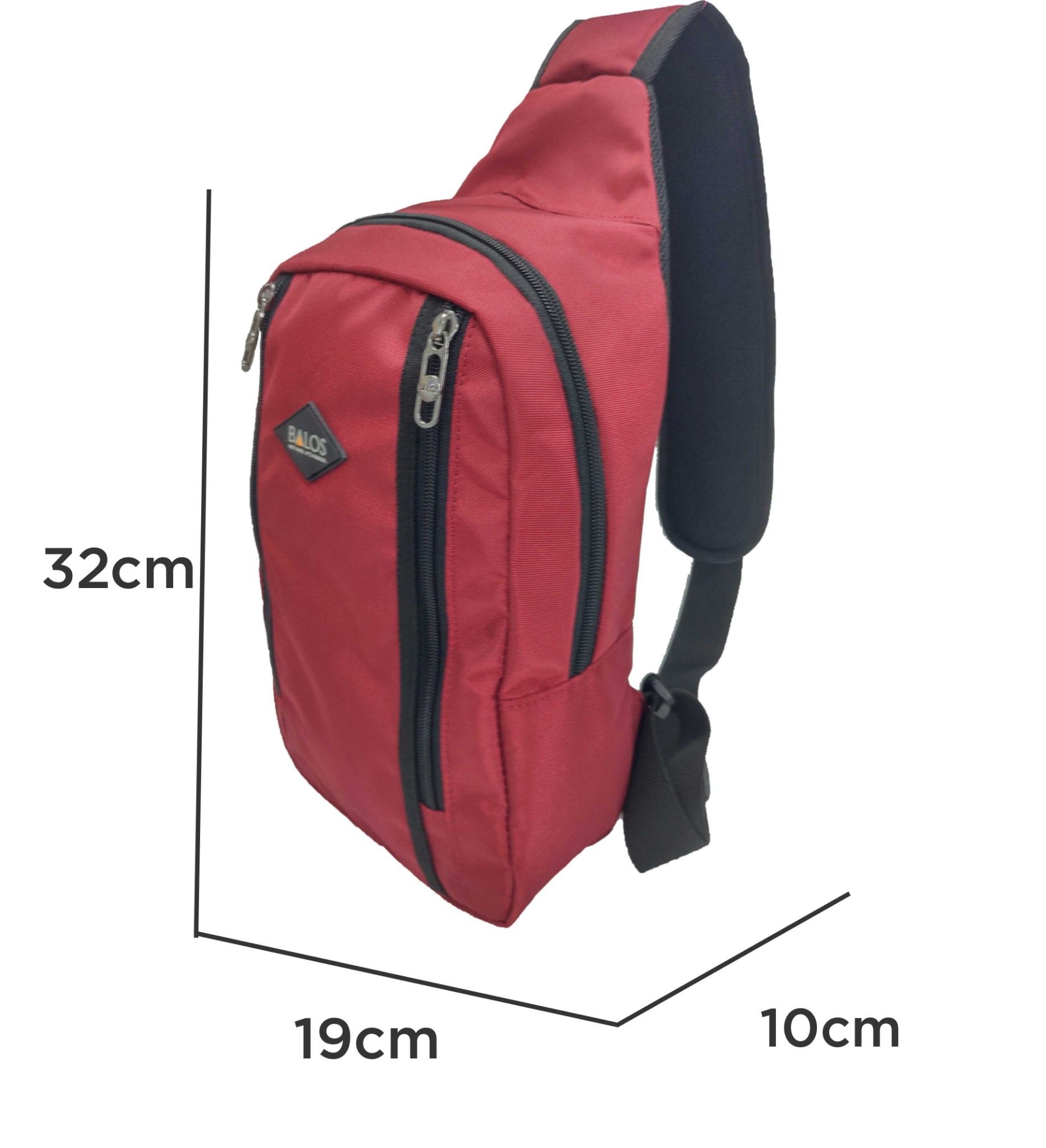  Balos ZEN SLING 6 D.Red - Balo chéo một quai 