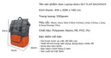  Balos SKY FLAP Orange/D.Grey Backpack - Balo Laptop thời trang 