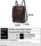  May Balo Da Phong Cách Vintage Phù Hợp Du Lịch, Đi Học, Đi Làm Theo Yêu Cầu - BL2495 