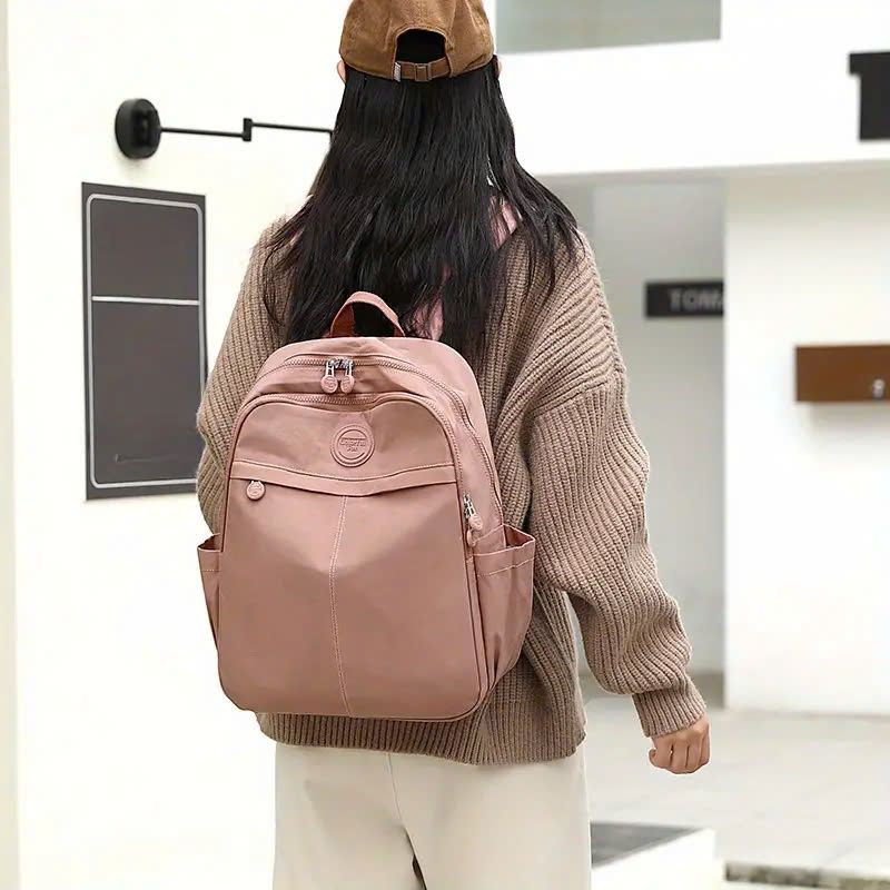  May Balo dung tích lớn, màu sắc đơn giản, phù hợp cho việc học và sử dụng laptop hàng ngày theo yêu cầu - BL24184 