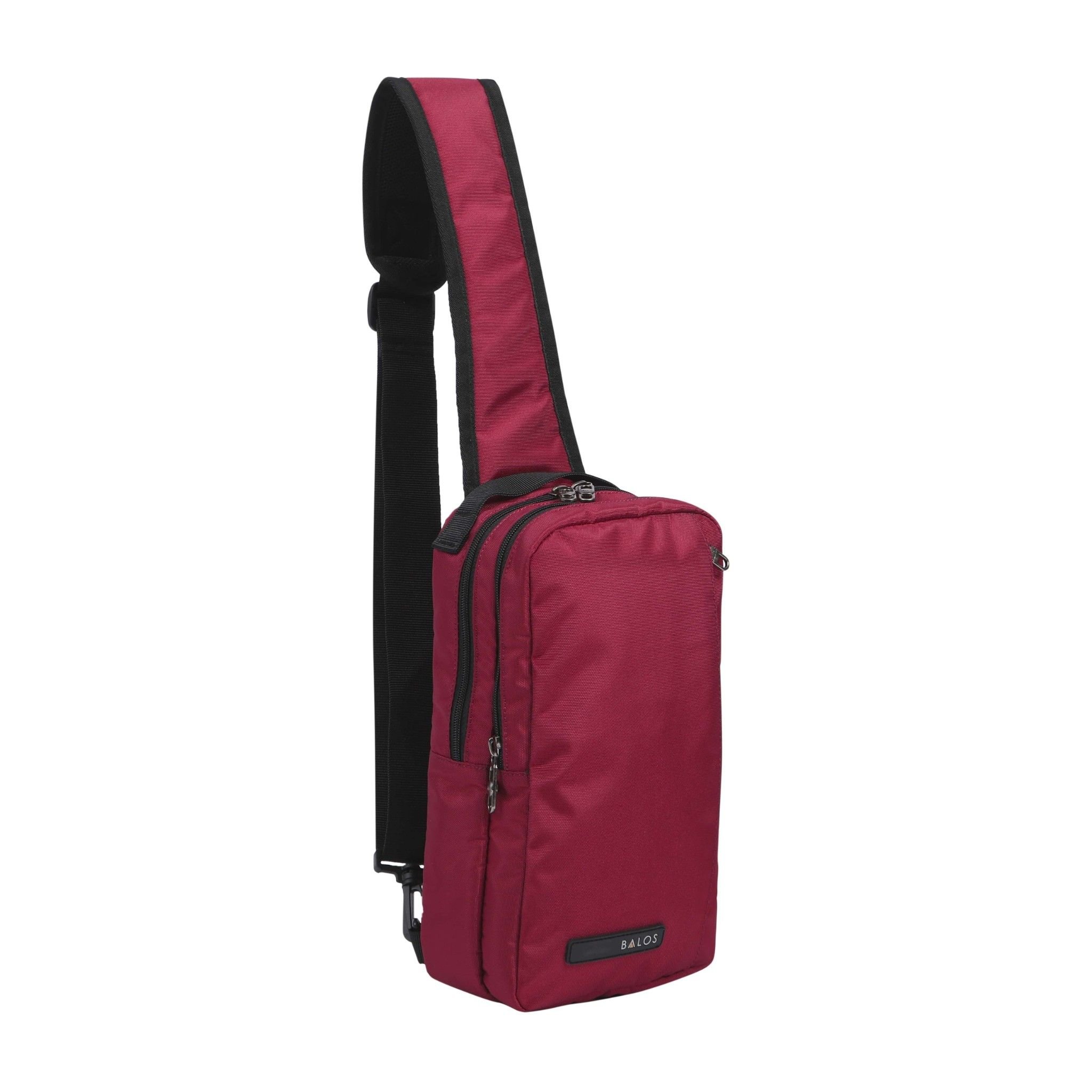  Balos ZEN SLING 2 D.Red - Balo Chéo 1 Quai Thời Trang 