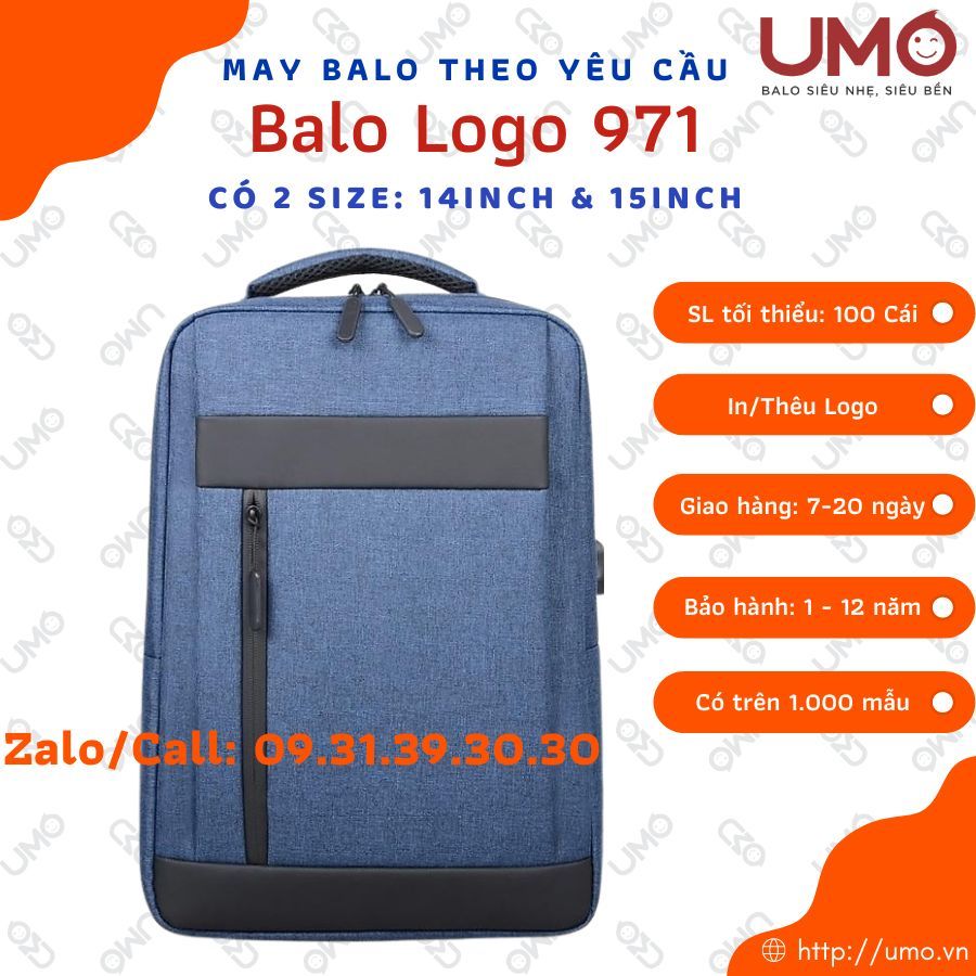  May Balo Theo Yêu Cầu - Balo Logo 971 