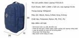  Balo UMO FOCUS BackPack Navy- Balo Laptop Cao Cấp 