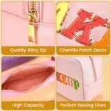  May Túi Đựng Đồ Trang Điểm Thêu Chữ Theo Yêu Cầu, Dung Tích Lớn Theo Yêu Cầu - TD2410 