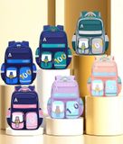  May Balo Học Sinh Phong Cách Anh Quốc, Dung Lượng Lớn, Bảo Vệ Cột Sống Theo Yêu Cầu - BL24109 