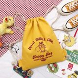  May Balo Dây Rút Vải Bố Thời Trang Có Túi Khóa Kéo Ngoài - In Logo Theo Yêu Cầu - BL2485 