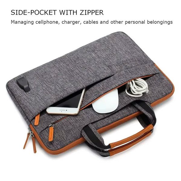  May Túi Xách Laptop 3 Trong 1 Thông Minh, Tích Hợp Cổng Sạc USB, Dành Cho Nam Nữ, Phù Hợp Kinh Doanh và Du Lịch Theo Yêu Cầu - TL2415 