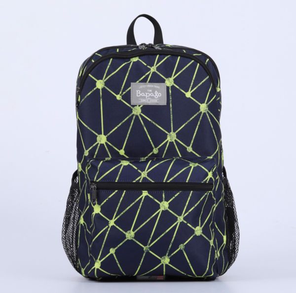  Balos AKIRA Navy/Green Backpack - Balo Thời Trang 