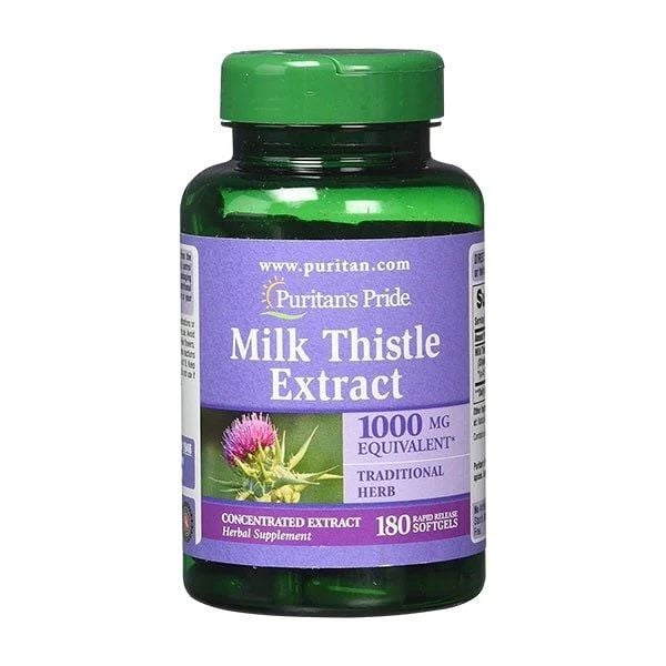 Bổ gan Puritan's Pride Milk Thistle Extract 1000mg - 180 viên