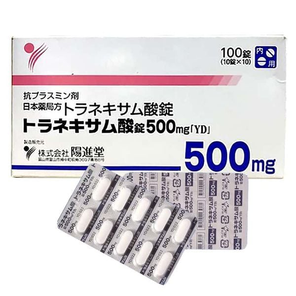 Viên Uống Trắng Da Trị Nám Transamin (Tranexamic) 500mg 100 Viên Nhật Bản