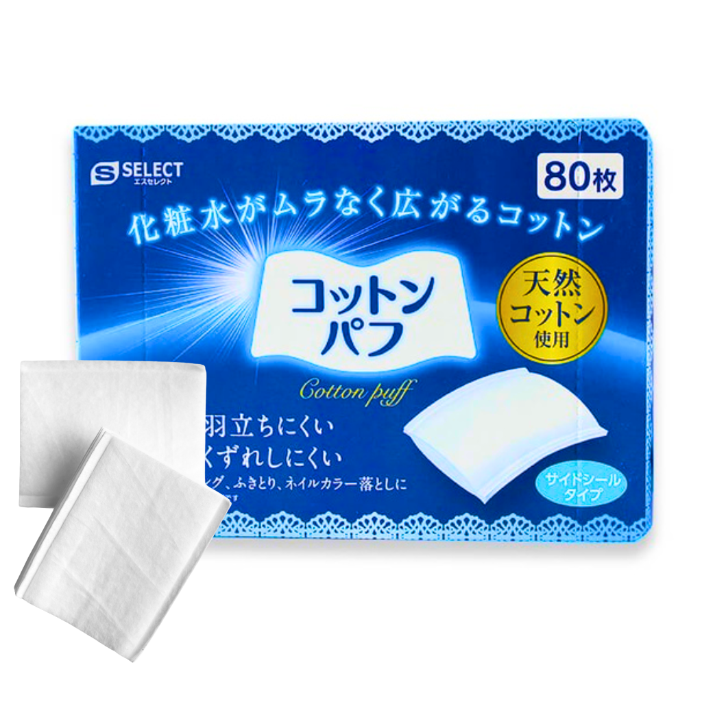 Bông Tẩy Trang Mép Hàn S Select - Hộp 80 Miếng