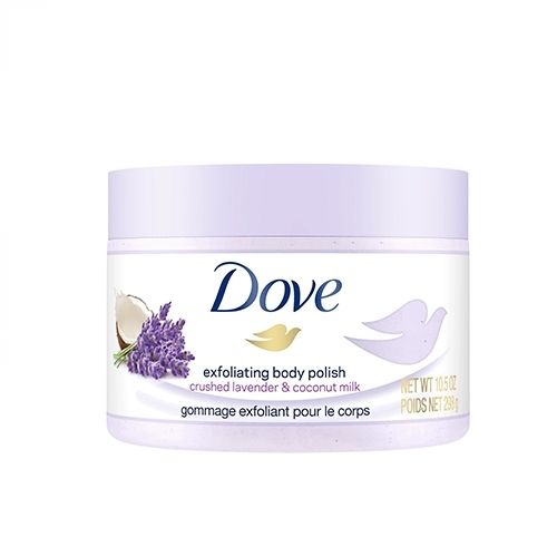 Hũ Tẩy Tế Bào Chết Dove 298g - Sữa Dừa & Oải Hương