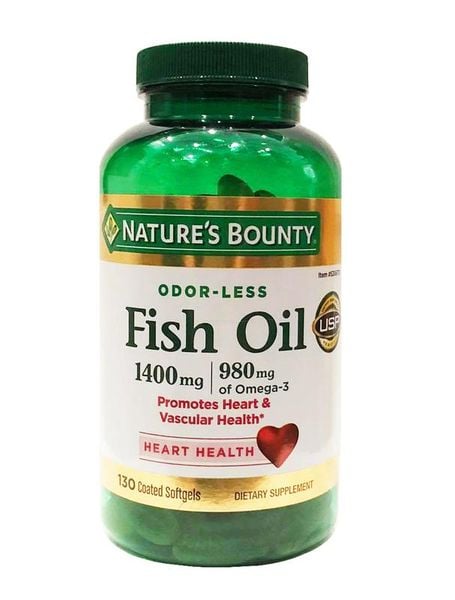 Viên Uống Fish Oil 1400Mg Nature’s Bounty 130 Viên