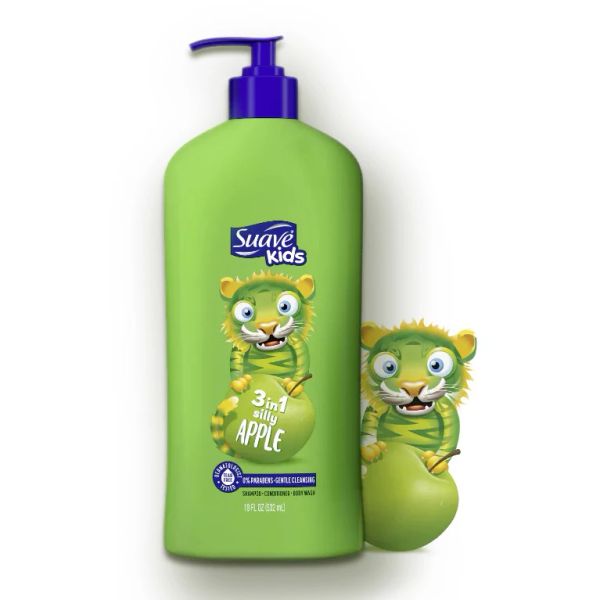 Sữa Tắm Suave Kids 3in1 Hương Táo - 532ml