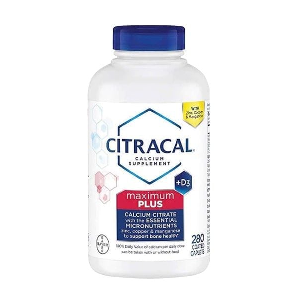 Viên bổ sung canxi Citracal Maximum Plus - 280 viên