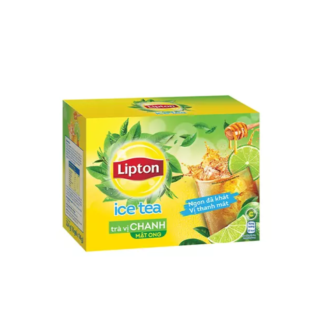 Trà Hòa Tan Lipton Ice Tea Vị Chanh  - Hộp 16 gói