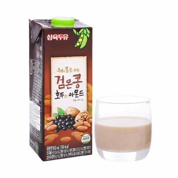 Sữa Đậu Đen Óc Chó Hạnh Nhân Sahmyook - 950ML