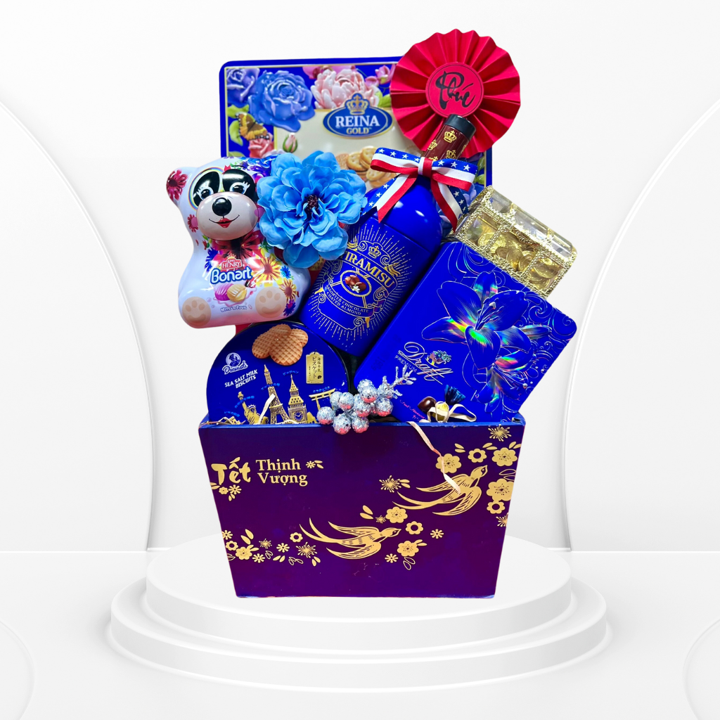 Giỏ Quà Tết Cao Cấp 2025 -  Tài Lộc Vạn Xuân