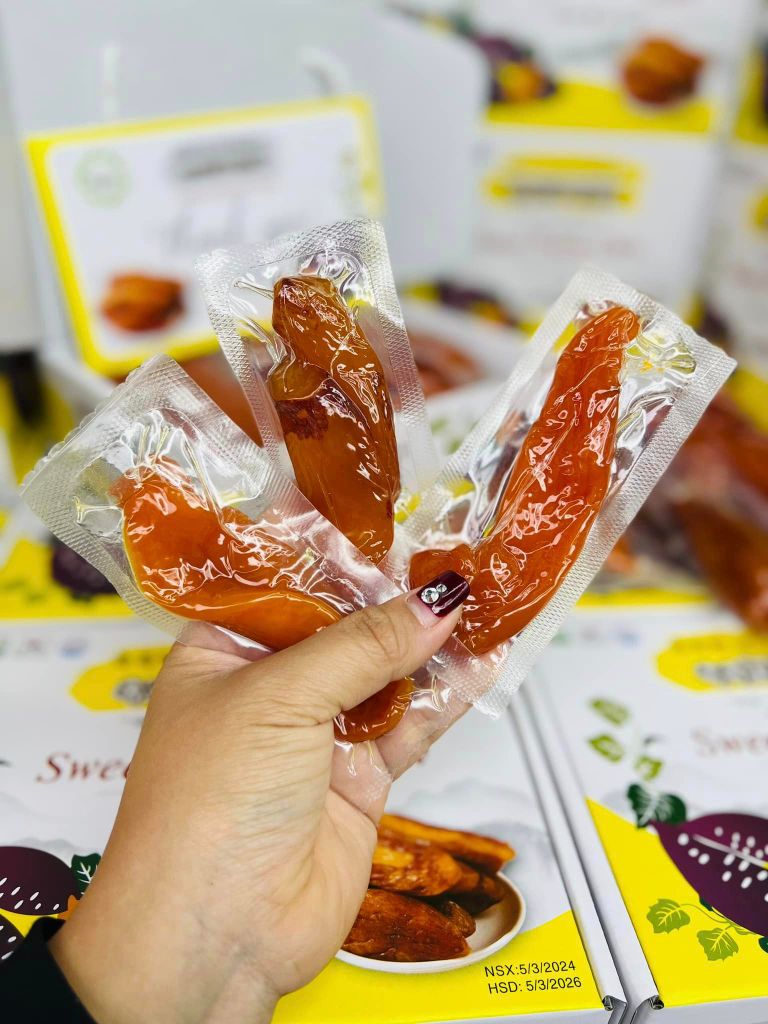 Khoai Lang Sấy Dẻo 1000g - Vị Ngon Khó Cưỡng, Bổ Dưỡng Cho Mọi Lứa Tuổi