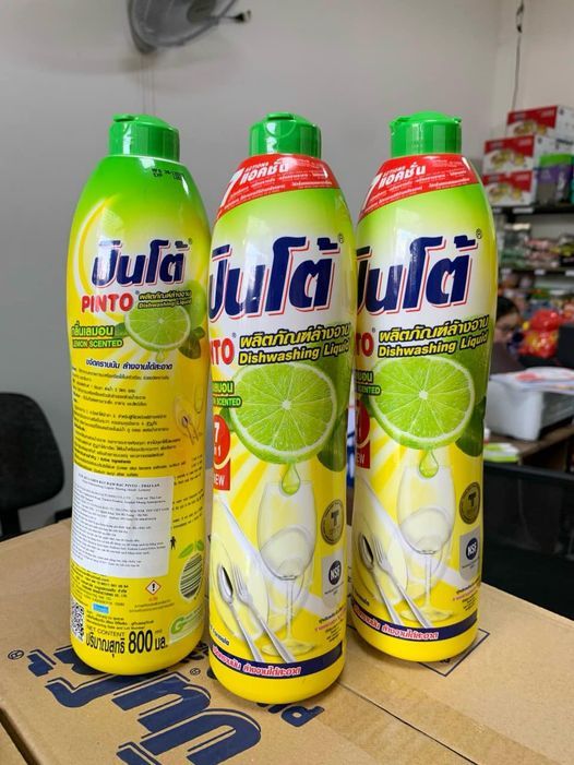 Nước Rửa Chén Pinto Thái 800ml - Sạch Bóng Mát, An Toàn Cho Mọi Gia Đình