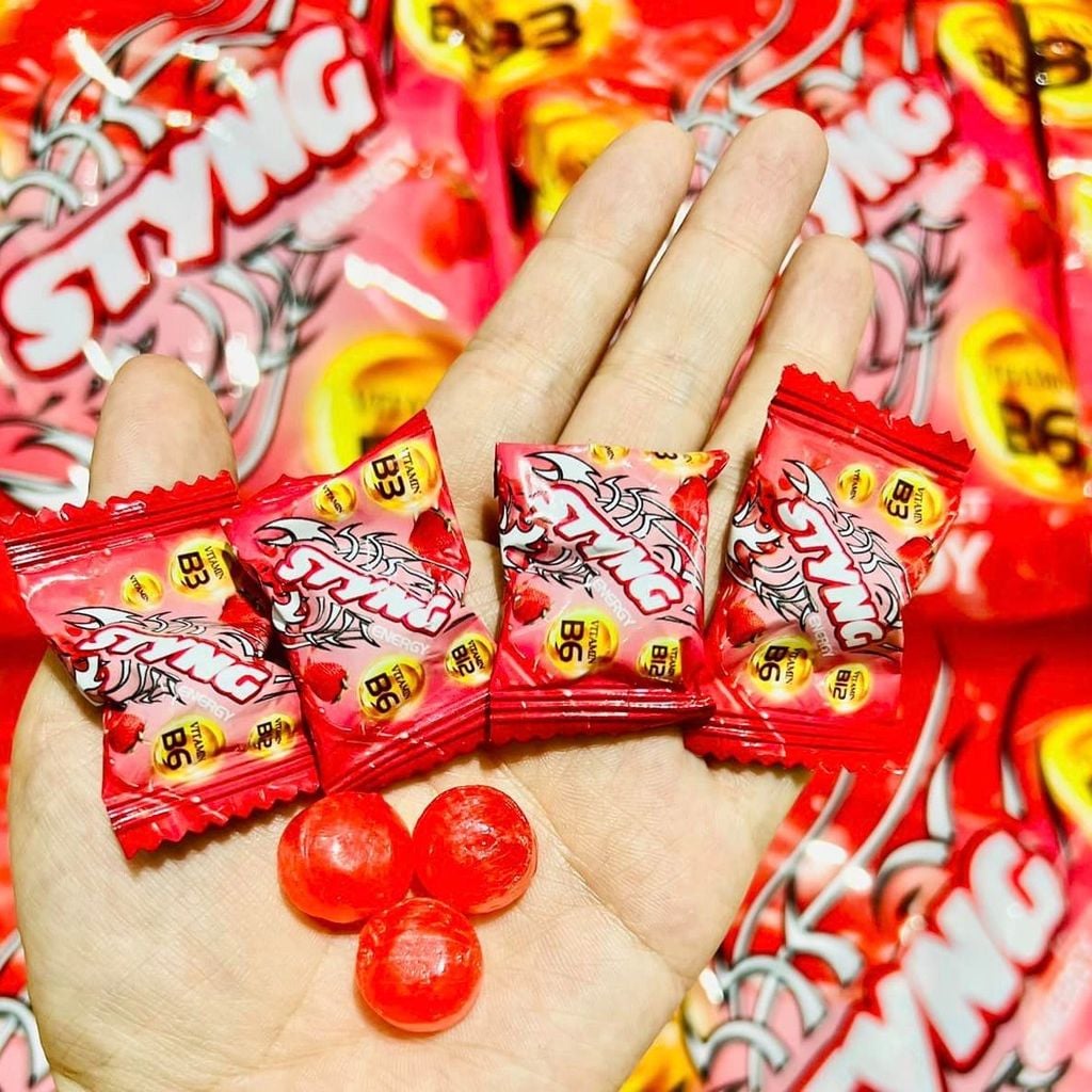 Kẹo Tăng Lực Sting Dâu