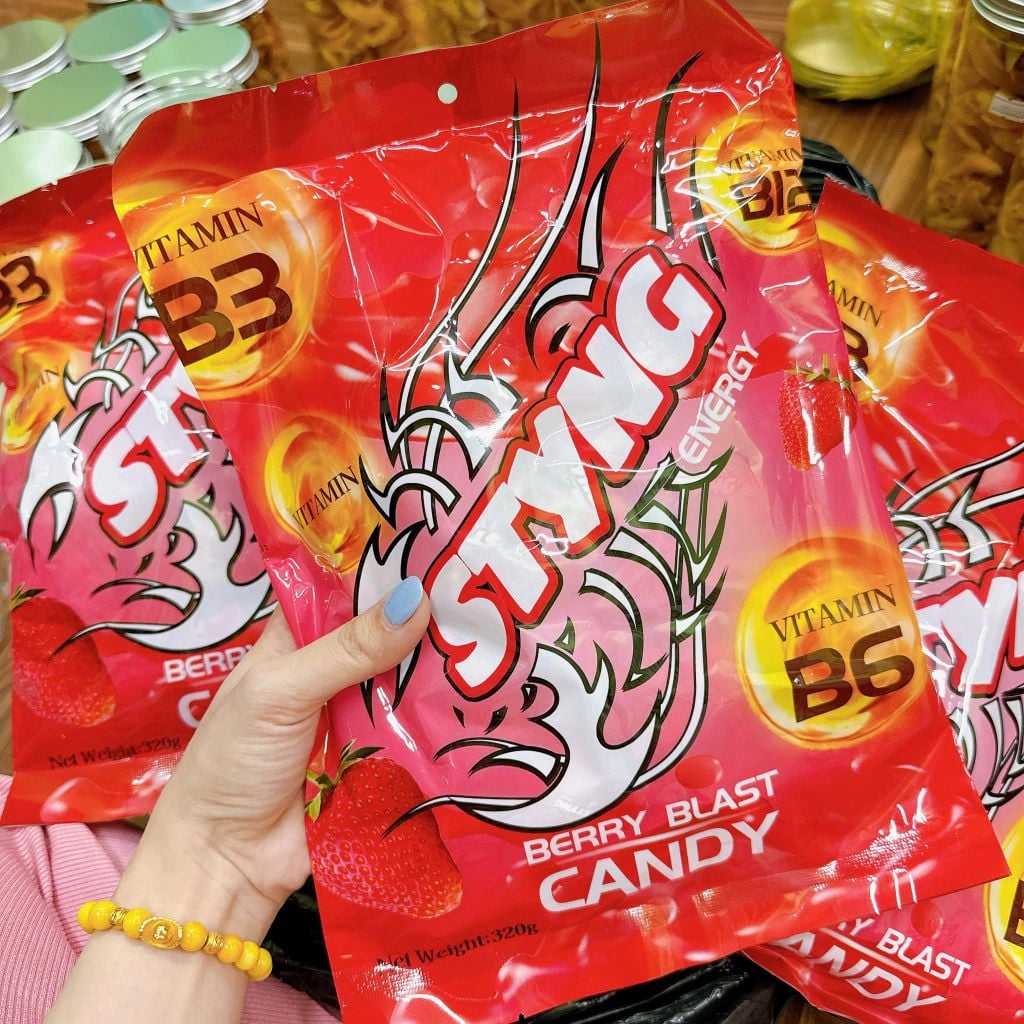 Kẹo Tăng Lực Sting Dâu