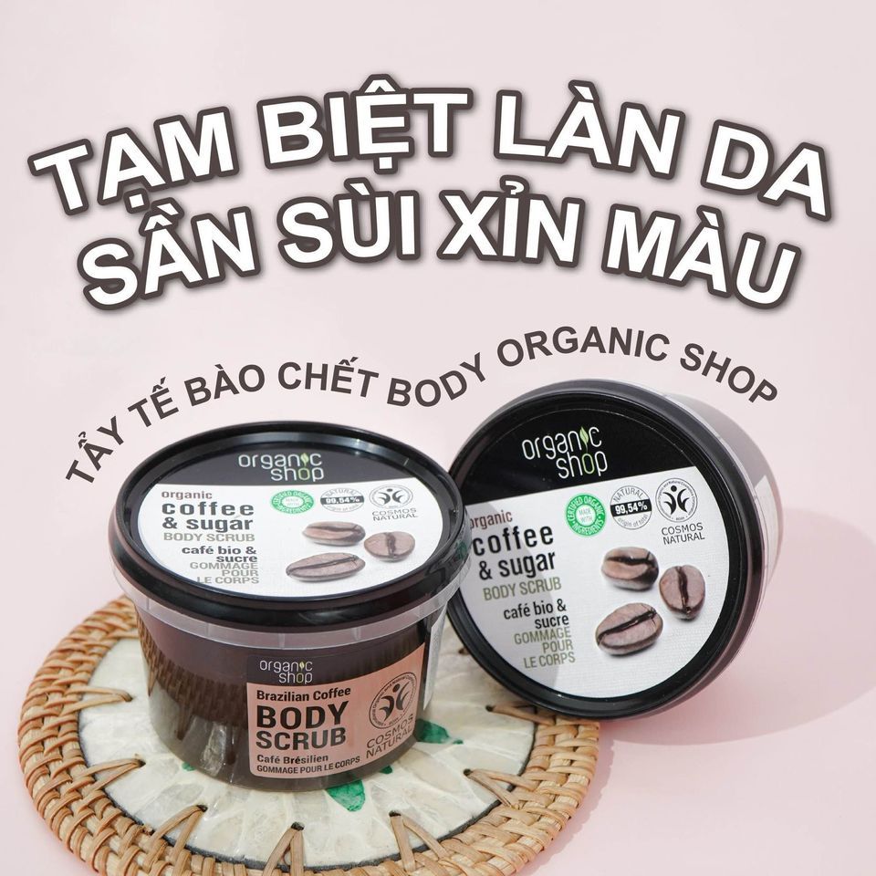 Tẩy Da Chết Toàn Thân Organic Shop Cà Phê - 250ml
