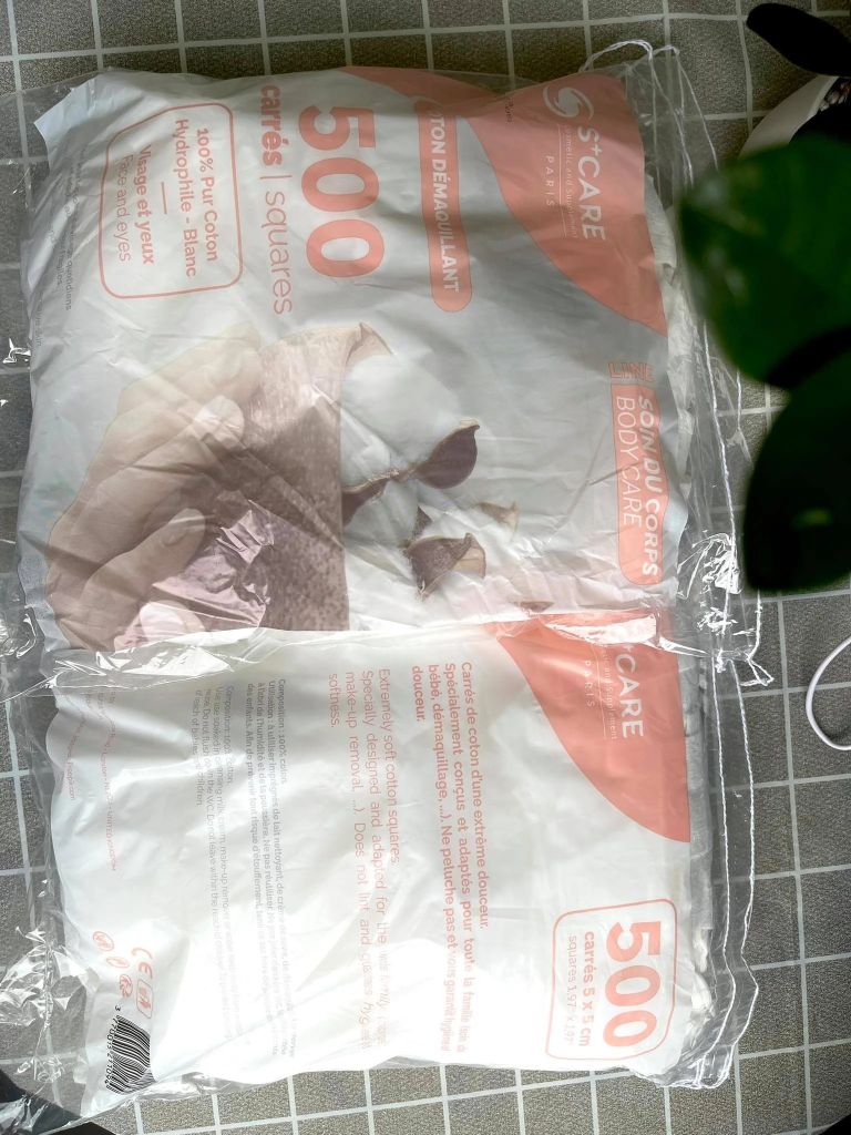 Bông tẩy trang S+ Care Pháp - 500 miếng