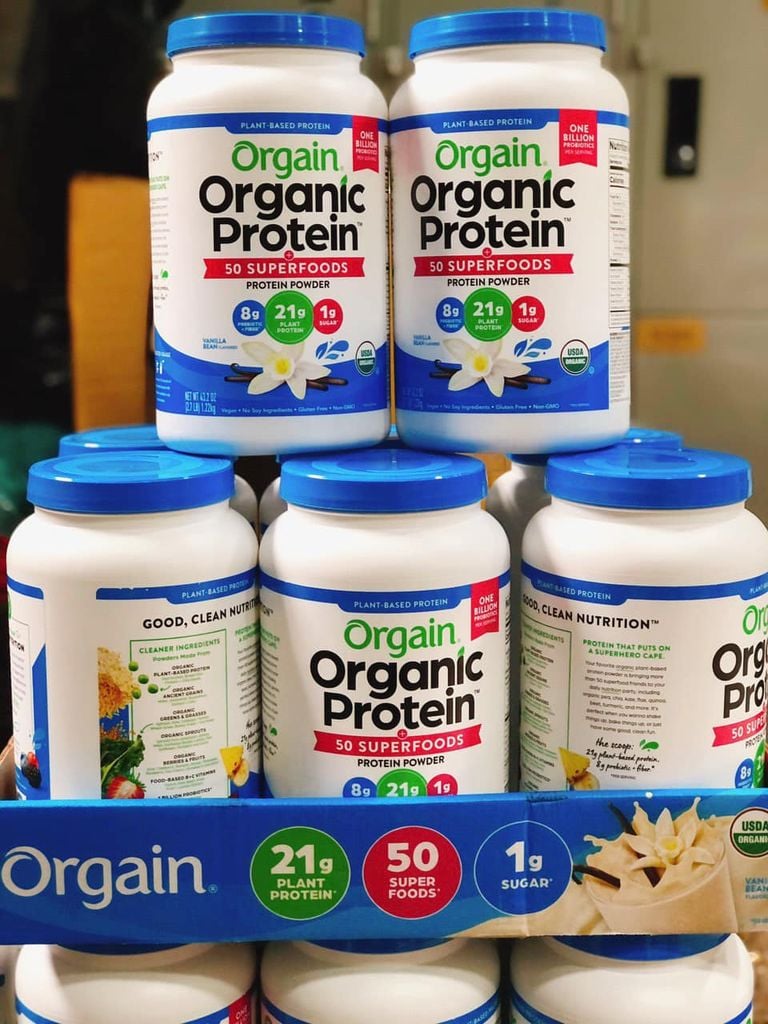 Bột orgain organic protein & 50 super foods VANILLA BEAN- 1.22KG