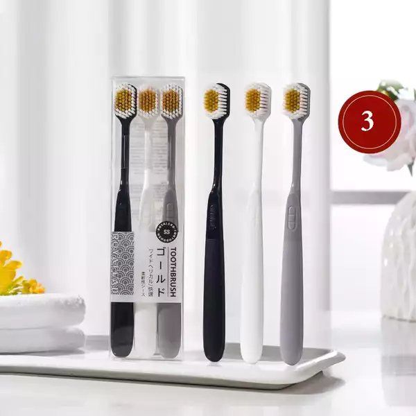 Set 3 Bàn Chải Nhật Toothbrush – Làm Sạch Răng Hiệu Quả, Êm Dịu Nướu