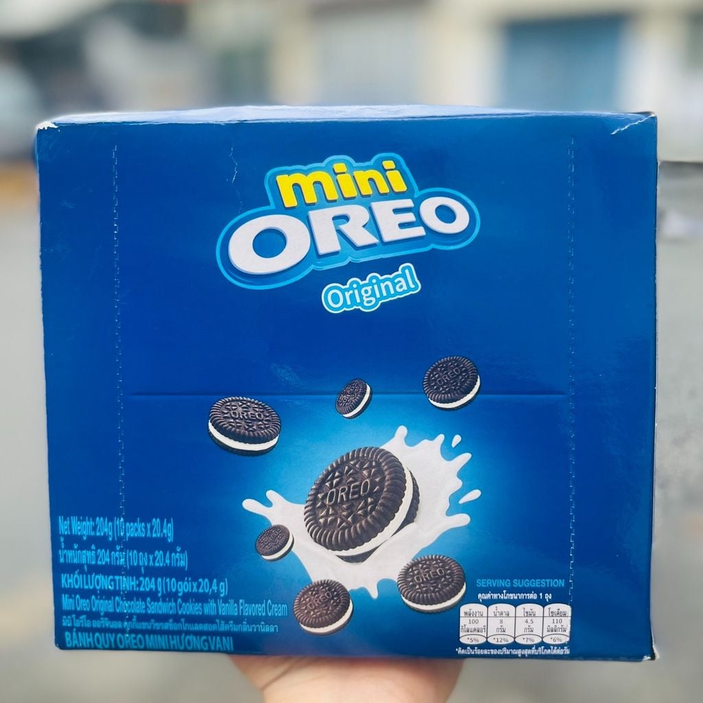 Hộp Bánh Mini Oreo - 10 gói x 20,4g