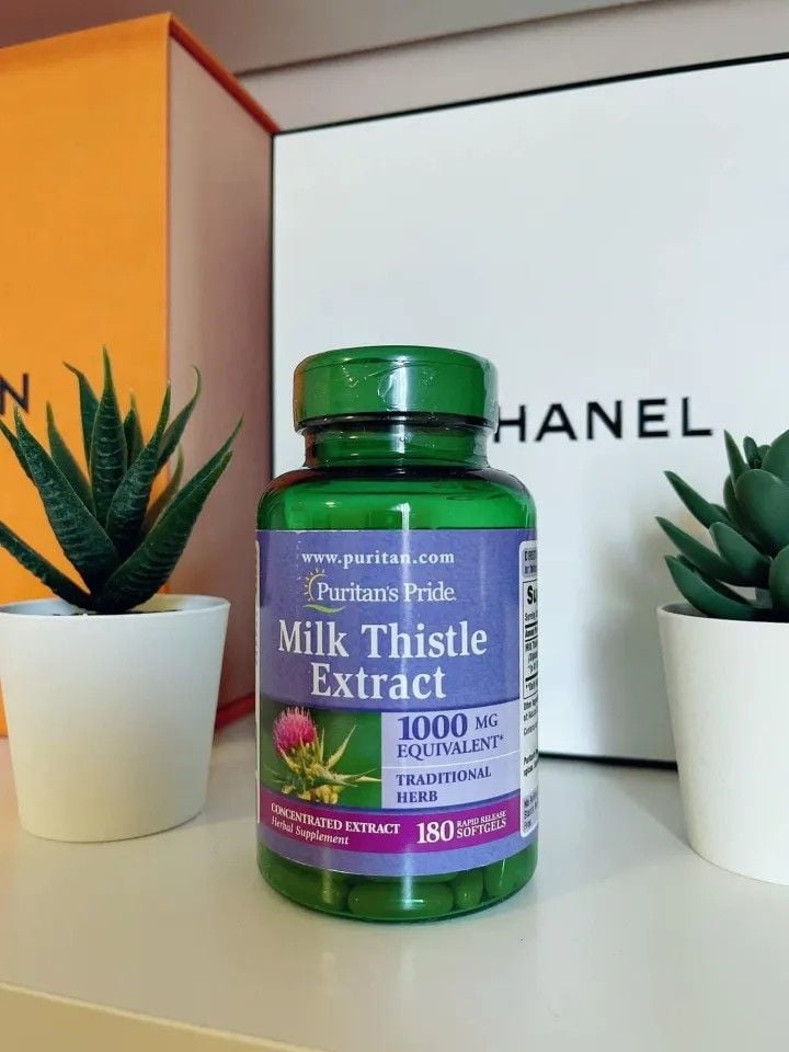 Bổ gan Puritan's Pride Milk Thistle Extract 1000mg - 180 viên