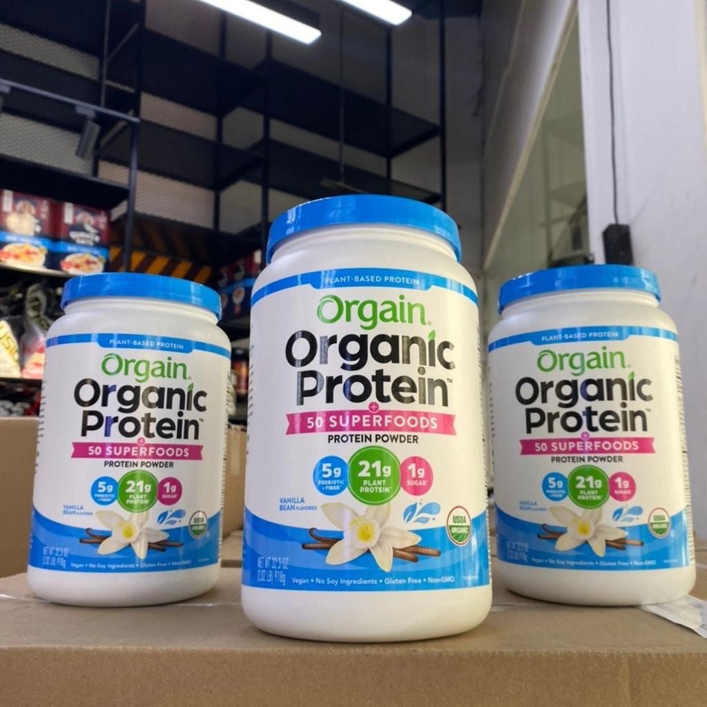 Bột orgain organic protein & 50 super foods VANILLA BEAN- 1.22KG